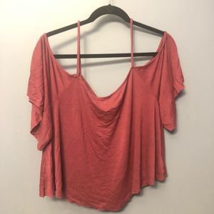 American eagle cold shoulder top